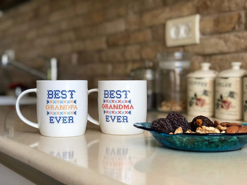Worlds Best Grandparents Coffee Mugs Perfect Gifts for Grandma and Grandpa